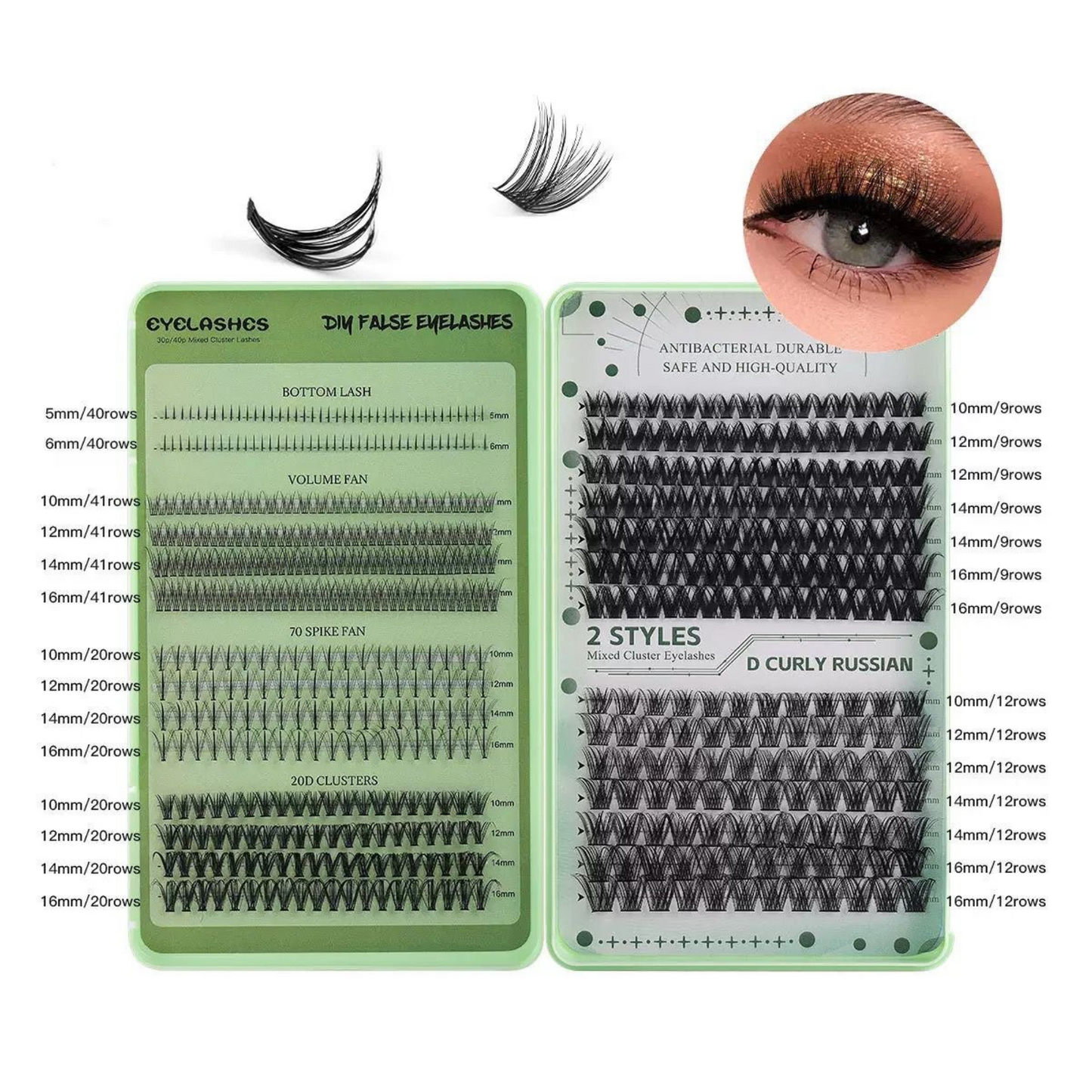 DIY CLUSTER LASH BOOK – Mixed Cluster Lash Kit for Upper & Bottom Lashes