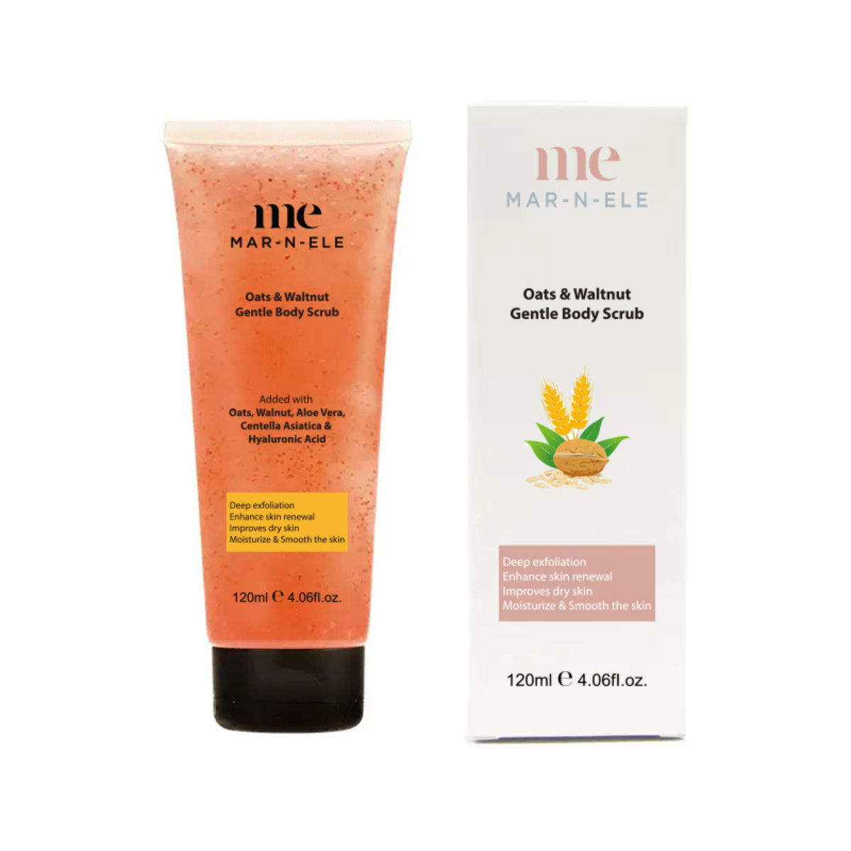 Oats & Walnut Gentle Body Scrub – Deep Exfoliation for Radiant Skin