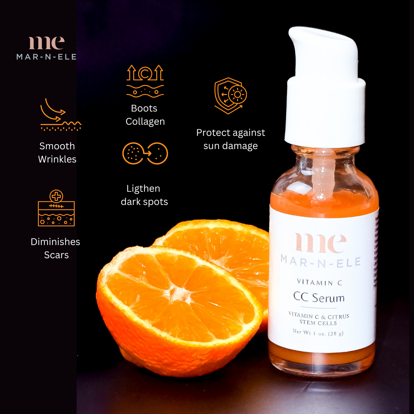 CC Serum with Vitamin C & Citrus Stem Cells – Hydrating, Brightening, Elasticity Boost