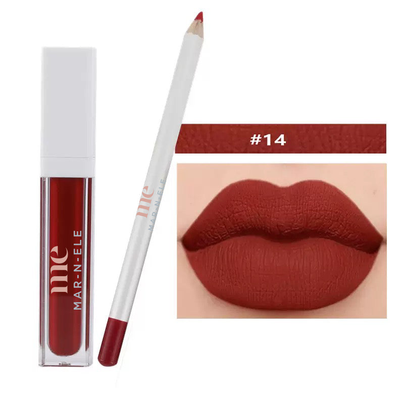 Matte Lip Kit - Liquid Lipstick & Lip Liner