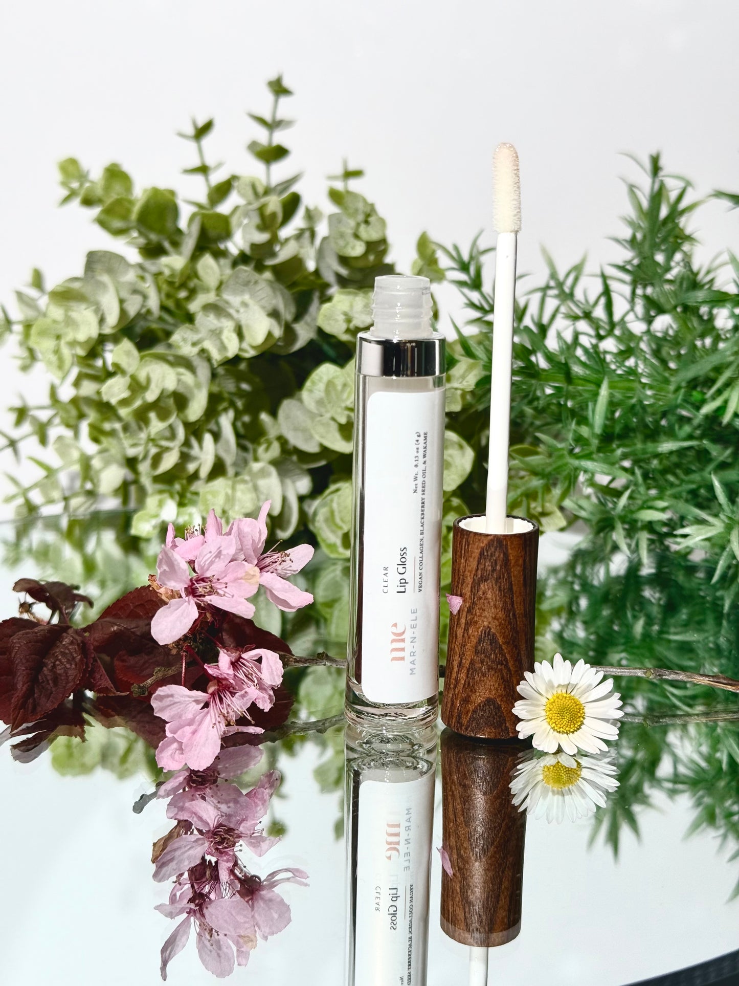 Clear Lip Gloss: Gradual Plumping • Vegan Collagen • Blackberry Seed Oil & Wakame