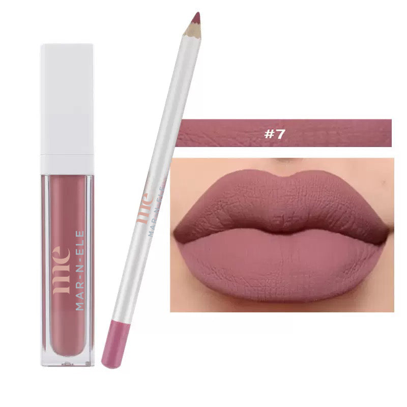 Matte Lip Kit - Liquid Lipstick & Lip Liner