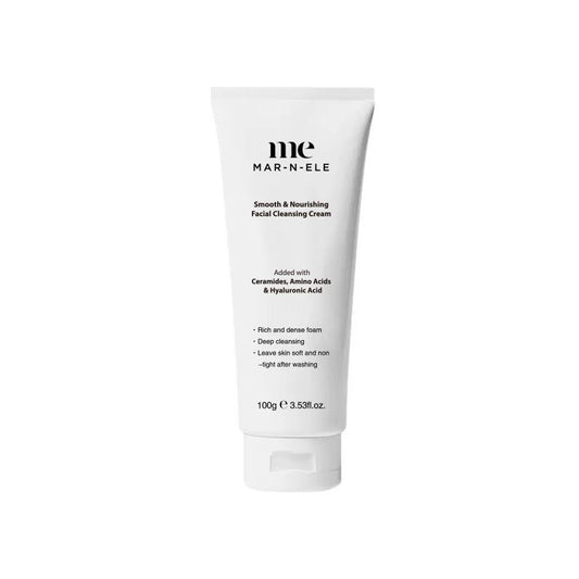 Smooth & Nourishing Facial Cleansing Cream – With Amino Acids, Ceramides & Hyaluronic Acid (100g)