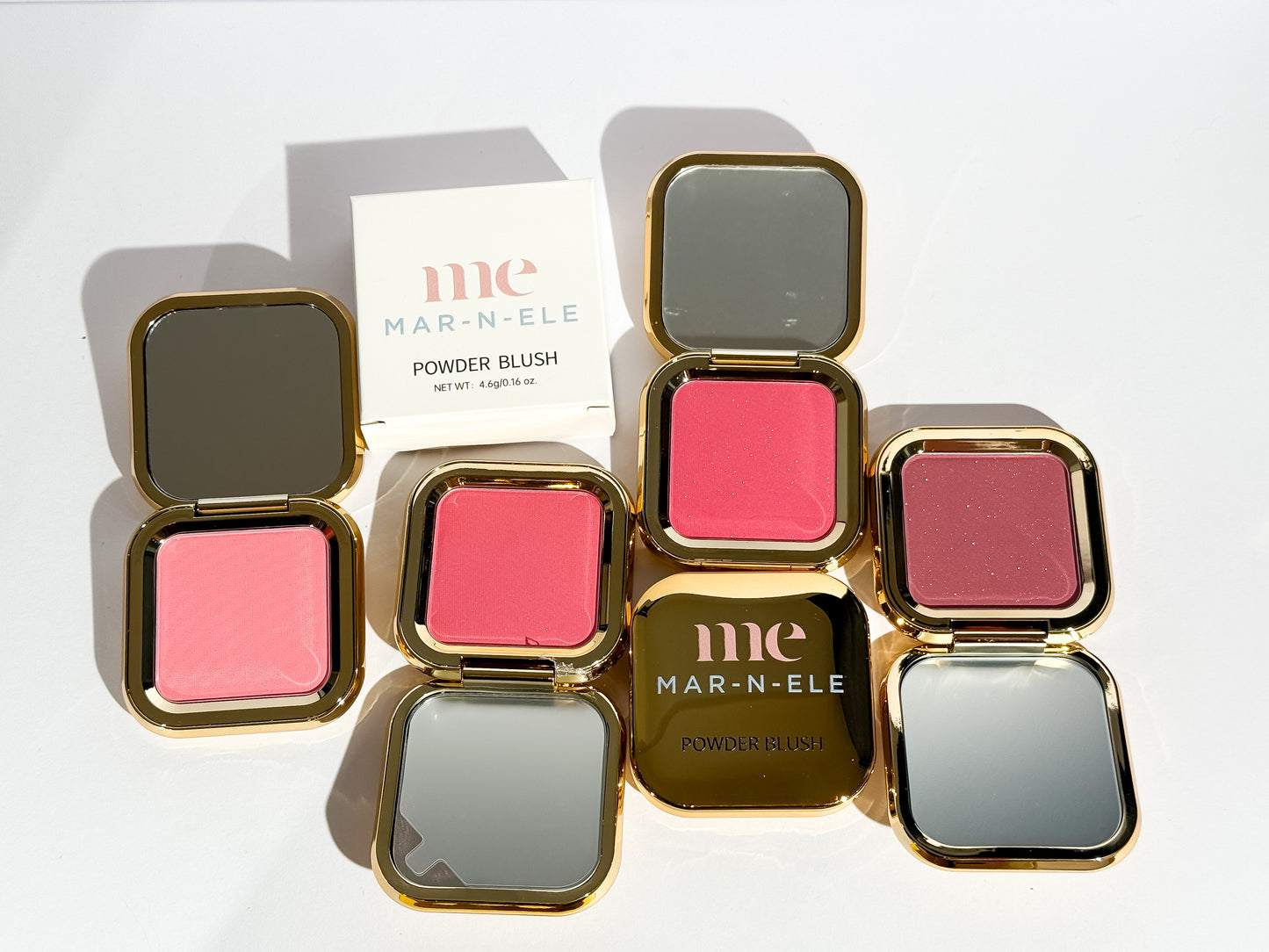 MAR-N-ELE Powder Blush – Silky Matte Finish (4 Shades)